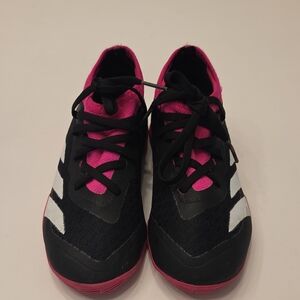 Adidas Women's Black and Pink Sneakers